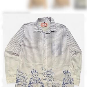 Striped Blue and White Dress Shirt